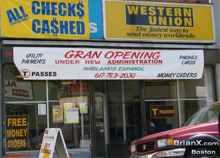 boston-store-opening You should have seen what the sign looked like before they added the patch to the word "Administration!"