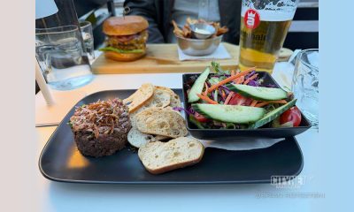 Saloon Bistro Bar Review, Beef Tartare and Burger