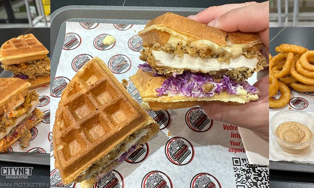 Kapsalon chicken and waffles